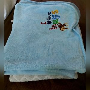 Bundle of 3 blankets for baby boy